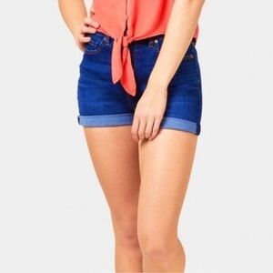 MOTHER DENIM THE DROPOUT CUFFED SHORTS IN BRIGHT EYES SIZE 28